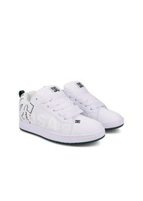 DC Shoes, Herren, DC Shoes Sneaker &raquo;Court Graffik&laquo;, wei&szlig;, whtie, gr&uuml;n, 7,5(40), Leder-, Nubuk- oder Wildleder-Obermaterial