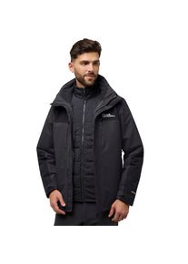 Jack Wolfskin, Herren, 3-in-1-Funktionsjacke &raquo;JASPER 3IN1 JKT M&laquo; mit Kapuze wasserdicht, winddicht, mit abnehmbarer Kapuze, phantom, L, 3-in-1-
