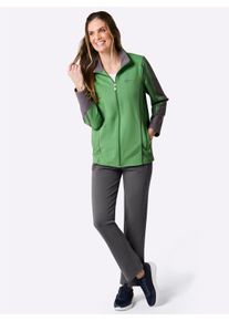 Witt Damen Freizeitanzug formstabile Qualit&auml;t, apfel-anthrazit, Gr&ouml;&szlig;e 36/38, 92% Baumwolle, 8% Elasthan