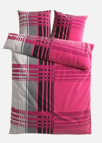 Linon-Bettw&auml;sche in lila, 135x200 cm, 100% Baumwolle, bonprix