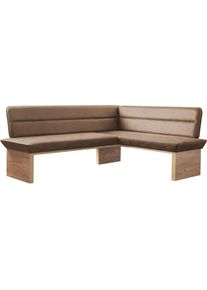 Home Affaire, Home Affaire Eckbank &raquo;Beluna Polsterbank, Sitzecke&laquo; mit Wellenunterfederung im Sitz, TOPSELLER, cognac (cobra 4001), decor wotan eiche, 