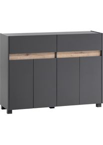 Schildmeyer, Unterschrank &raquo;Cosmo in verschiedenen Farben&laquo; Breite 112 cm, anthrazit, wildeichefarben, FSC -zertifizierter Holzwerkstoff, B/H/T: 112,2 