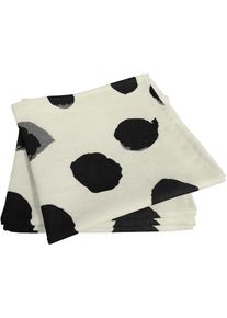 Adam, Stoffserviette &raquo;Dots&laquo; aus Bio-Baumwolle,Made in Germany, natur, schwarz, Obermaterial: 73% Leinen, 27% Baumwolle, Bio-Baumwolle Leinen