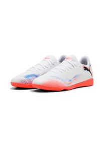 Puma, Unisex, Puma Fussballschuh &raquo;FUTURE 8 PLAY IT&laquo;, Puma wei&szlig;, Puma schwarz, glowing rot, 45