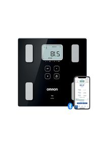 Omron, K&ouml;rper-Analyse-Waage &raquo;VIVA misst Gewicht, Muskelmasse, K&ouml;rper- & Viszeralfett, BMI & RMR&laquo; pr&auml;zise Messung bis 180 kg, 4 Nutzer & Gastmodus, mit