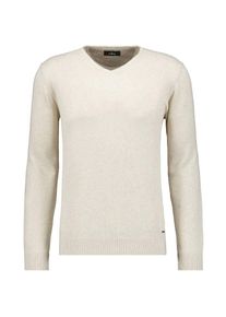 Ragman, Herren, Ragman V-Ausschnitt-Pullover, ecru, 008, 58, Strickpullover