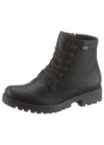 Rieker, Unisex, Winterboots , Schn&uuml;rboots, Stiefelette mit wasserabweisender TEX-Ausstattung, schwarz, 36, In klassischer Optik