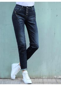 Heine Witt Damen Jeans mit Teilungsn&auml;hten, dark blue, Gr&ouml;&szlig;e 40, 98% Baumwolle, 2% Elasthan