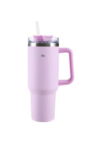 Homeware Profession. Thermobecher , Hellrosa , Metall, Kunststoff , Uni , 1.2 l , 26.5 cm , Lfgb , doppelwandig, Tragegriff, h&auml;lt warm, h&auml;lt kalt , Geschirr, Kannen & Karaffen, Coffee-to-go-Becher