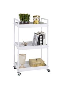 Boxxx Servierwagen , Weiss , Metall, Kunststoff , Rollen , 30x80x45 cm , Esszimmer, Barm&ouml;bel, Barwagen