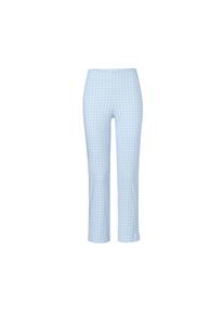 Tchibo - 7/8-Stretchhose - Damen - Gr. 42 - hellblau/kariert