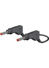 St&auml;ubli Electrical Connectors Sicherheitsmessleitung Silikon 32A Vernickelt 2m 2.5mm&sup2; Schwarz - 66.9408-20021
