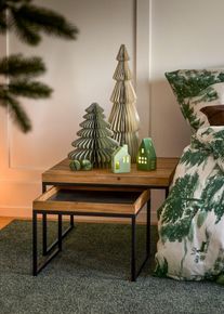 Deko-Objekte Papierb&auml;ume (2-tlg. Set) in gr&uuml;n, Onesize, bonprix