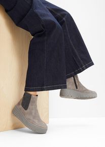 Gef&uuml;tterte Rieker Komfort-Boots in grau, Gr&ouml;sse 43, bonprix