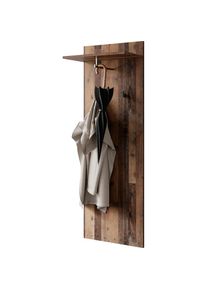 Inosign, Inosign Garderobenpaneel &raquo;Jakob&laquo; mit Ablage, Breite 48 cm, old wood, Holzwerkstoff, B/H/T: 48 cm x 140 cm x 28 cm