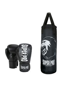 Super Pro, Boxsack &raquo;Boxing Set Punch&laquo;, schwarz, wei&szlig;, B/H/L: 30cm x 90cm, Boxsack