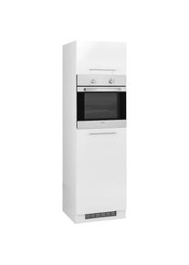 Wiho-K&uuml;chen Wiho K&uuml;chen, wiho K&uuml;chen Backofenumbauschrank &raquo;Flexi2&laquo;, front: wei&szlig; glanz, korpus: wei&szlig;, B/H/T: 60 cm x 200 cm x 57 cm