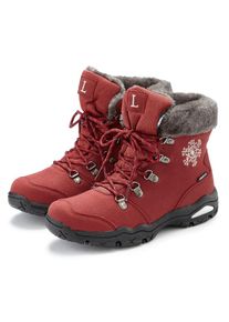 Lascana, Unisex, Lascana Winterstiefelette &raquo;Winterboots, Outdoorstiefelette, Stiefel, Stiefelette&laquo; mit wind-& wasserabweisender Tex-Membran, dunkelrot