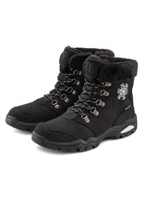 Lascana, Unisex, Lascana Winterstiefelette &raquo;Winterboots, Outdoorstiefelette, Stiefel, Stiefelette&laquo; mit wind-& wasserabweisender Tex-Membran, schwarz, 