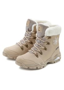 Lascana, Unisex, Lascana Winterstiefelette &raquo;Winterboots, Outdoorstiefelette, Stiefel, Stiefelette&laquo; mit wind-& wasserabweisender Tex-Membran, beige, 36