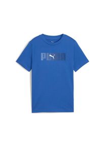 Puma, Unisex, Puma T-Shirt &raquo;ESS LOGO LAB TEE B&laquo; Regular Fit, Kurzarm-Design, Rundhalsausschnitt, f&uuml;r Jugendliche, mountain blau, 176, T-Shirt f&uuml;r 