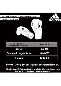 adidas Performance, adidas Performance Boxhandschuhe &raquo;Adidas Hybrid 250 Duo Lace&laquo;, schwarz, 14 14, Boxhandschuhe