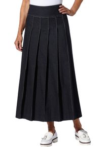 Damen Jeansrock in Bahnenform dark blue