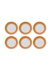 Thomas Porzellan, Dessertteller &raquo;Sunny Day 6 St&uuml;ck, 22 cm&laquo;, orange, Porzellan, 22 cm