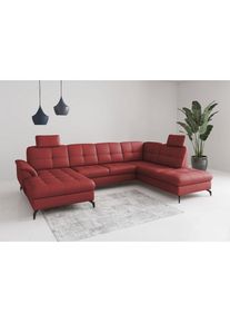 Sit & More Sit & More, sit&more Wohnlandschaft &raquo;Zora&laquo;, feuerrot, B/H/T: 212 cm