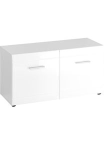 Germania, Germania Schuhbank &raquo;GW-Adana Schuhbank&laquo; mit Hochglanz-Fronten, wei&szlig; hochglanz, Holzwerkstoff, MDF, B/H/T: 96 cm x 51 cm x 40 cm