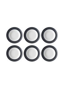 Thomas Porzellan, Suppenteller &raquo;Sunny Day 6 St&uuml;ck&laquo;, dunkelgrau, Porzellan, 23 cm