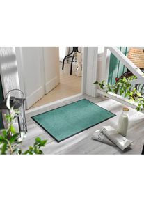 wash+dry by Kleen-Tex, wash+dry by Kleen-Tex Fussmatte &raquo;Trend Uni, Schmutzfangmatte, waschbar&laquo; rechteckig 9 mm H&ouml;he rutschhemmend, In- und Outdoor 