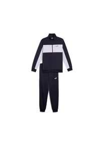 Puma, Herren, Puma Trainingsanzug &raquo;POLY COLORBLOCK SUIT&laquo; 2 Stk. f&uuml;r Sport- und Freizeitaktivit&auml;ten, mit elastischem Bund, new navy, XL, Trainingsanzug