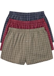 Lockere Jersey Boxershorts aus Baumwolle (3er Pack) in rot, Gr&ouml;sse 9 (3XL), 100% Baumwolle, bonprix