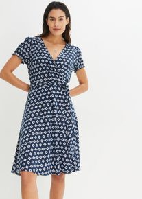 Jerseykleid aus Viskose-Mix in blau, Gr&ouml;sse 44/46 (L), bonprix