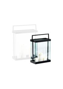 Jelmoli Windlicht &raquo;Philippi Luxor S 42 cm&laquo;, schwarz, Edelstahl, B/H/T: 32 cm x 42 cm x 15 cm