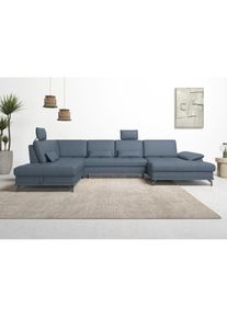 Goodproduct, GOODproduct Wohnlandschaft &raquo;Costello U-Form, B: 363 cm mit Sitztiefen-, Armteilverstellung &&laquo; 3 Nierenkissen, optional Bettfunktion & 