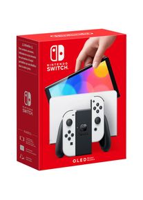 Nintendo Switch, Konsolen-Set &raquo;Switch OLED&laquo; 64 GB, wei&szlig;, Schliesse die Joy-Con-Controller an die Konsole an. Spiele allein oder mit Freunden, lokal 