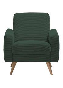 exxpo - Sofa Fashion, exxpo - sofa fashion Sessel &raquo;Samso, Loungesessel&laquo; elegant und bequem, aktueller Cord Bezug, pine, 100% PES, Cord POSO