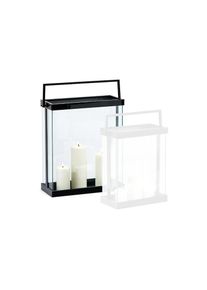 Jelmoli Windlicht &raquo;Philippi Luxor L 53 cm&laquo;, schwarz, Edelstahl, B/H/T: 42 cm x 53 cm x 18 cm