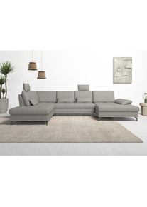 Goodproduct, GOODproduct Wohnlandschaft &raquo;Costello U-Form, B: 363 cm mit Sitztiefen-, Armteilverstellung &&laquo; 3 Nierenkissen, optional Bettfunktion & 