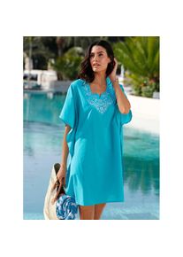 feel good, Unisex, feel good Sommerkleid &raquo;Tunika&laquo;, t&uuml;rkis, 44/46, Normalgr&ouml;ssen, gewebte Qualit&auml;t