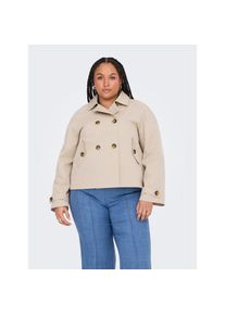 Only Carmakoma, Unisex, Only CARMAKOMA Kurzjacke &raquo;CARAPRIL LIFE SHORT TRENCHCOAT OTW NOOS&laquo;, oxford tan, XL, Kurzer Trenchcoat von Only CARMAKOMA