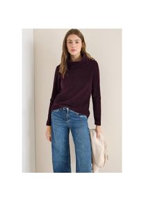 Cecil, Unisex, Rundhalspullover Cord Shirt mit grossem Kragen, eggplant rot, XXL (46), Cord Shirt von Cecil