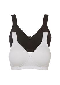 bonprix, Unisex, bonprix Minimizer-BH &raquo;Minimizer T-Shirt BH ohne B&uuml;gel mit Baumwolle (2er Pack)&laquo; Packung, 2, 2 tlg. Minimizer T-Shirt BH ohne B&uuml;gel 