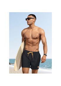 CMP, Herren, CMP Badeshorts &raquo;H Badeshorts&laquo; 1 Stk. mit Dehnbund und Tunnelzug, schnell trocknendes Material, schwarz, 50, N-Gr, Badeshorts im 