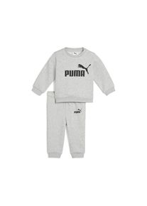 Puma, Unisex, Puma Trainingsanzug &raquo;MINICATS ESS CREW SET FL INF&laquo; 2 Stk. zweiteiliges Set mit Kapuze, aus kuscheligem Fleecestoff, light gray heather, 