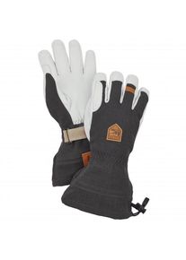 Hestra - Army Leather Patrol Gauntlet 5 Finger - Handschuhe Gr EU 6 grau