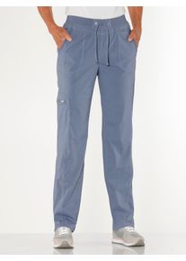 WITT Damen Schlupfhose mit funktionalen Taschen, taubenblau, Gr&ouml;&szlig;e 40, 98% Baumwolle, 2% Elasthan