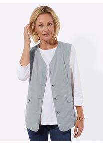 WITT Damen Funktionsweste in Mikrofaser-Qualit&auml;t, steingrau, Gr&ouml;&szlig;e 52, 100% Polyester